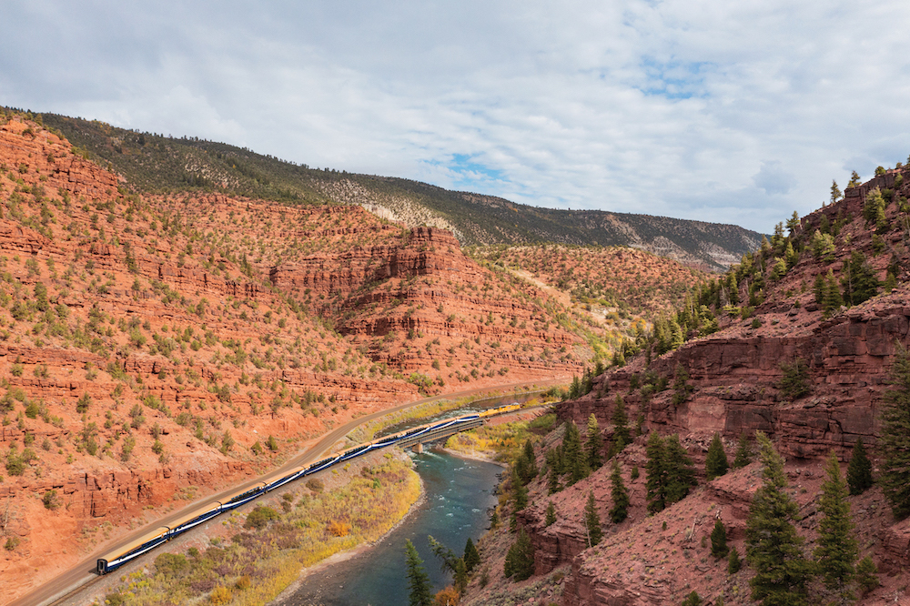 Where does the Rocky Mountaineer go in the USA?