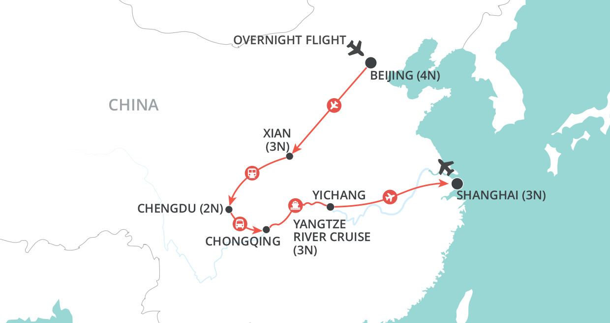 tourhub | Wendy Wu | Enchanting China | Tour Map