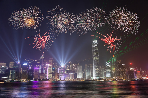 hong kong new years fireworks