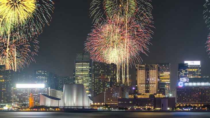hong kong new year fireworks