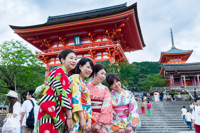 Women’s Japanese kimonos