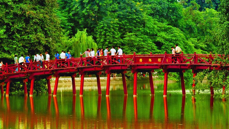 huc bridge hanoi