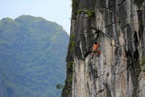 rock climbing