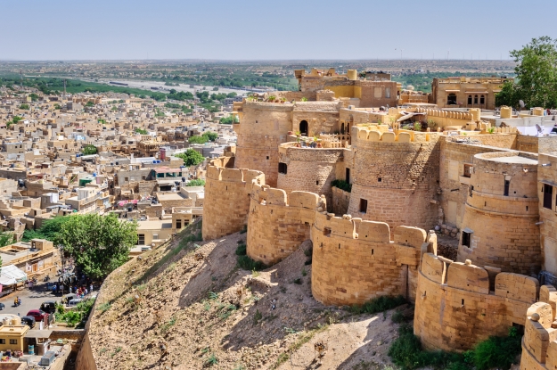 Overlooking Jaisalmar Fort and the city beyond