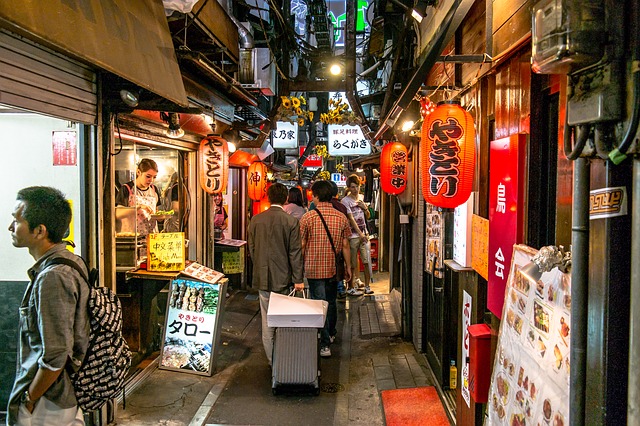 Japanese market street