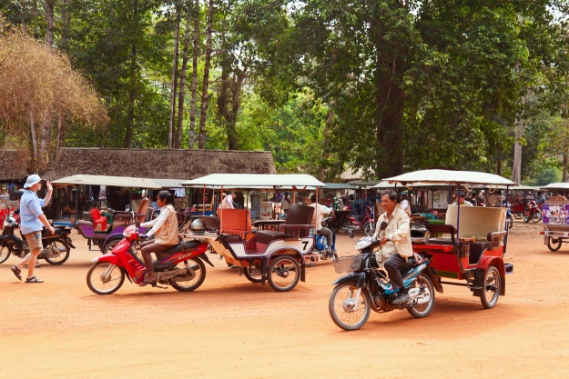 Tuk tuk in Cambodia