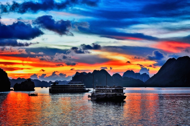 Halong Bay sunset