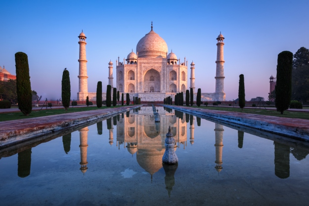 Taj Mahal at sunrise