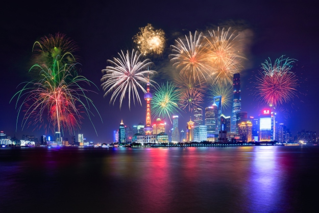 Fireworks over Shanghai