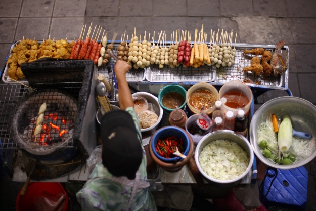 Street food stall in Asia