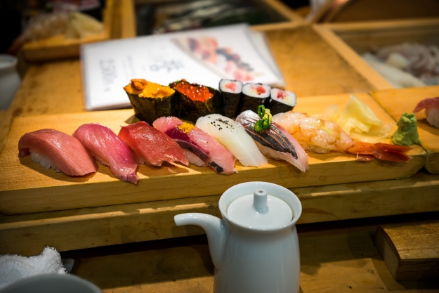 Sushi at a Tokyo restaurant