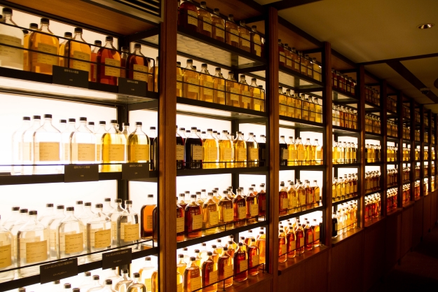 Whisky library at Yamazaki Distillery