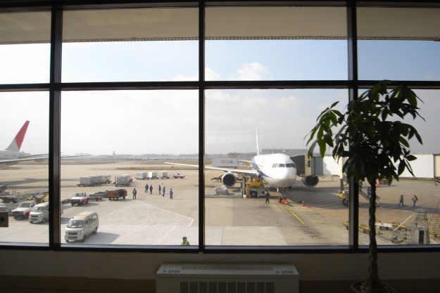 Planes at Hongqiao airport in Shanghai