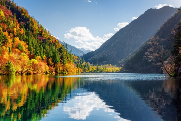 Jiuzhaigou National Park in autumn