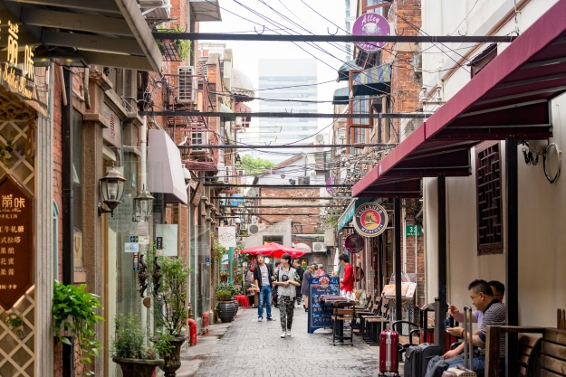 Small streets in Shanghai