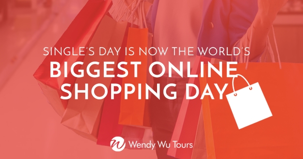 Online shopping day infographic