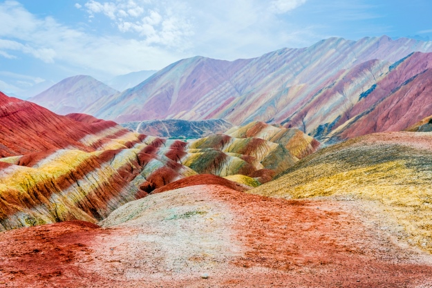 Rainbow rocks of Zhangye