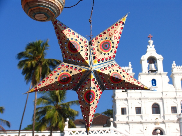 Christmas star in Goa