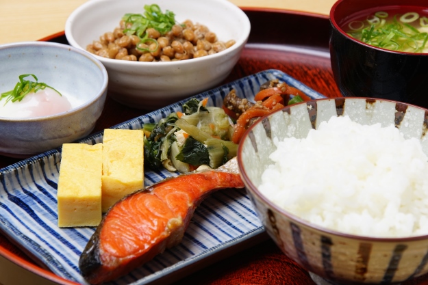 Traditional Japanese breakfast