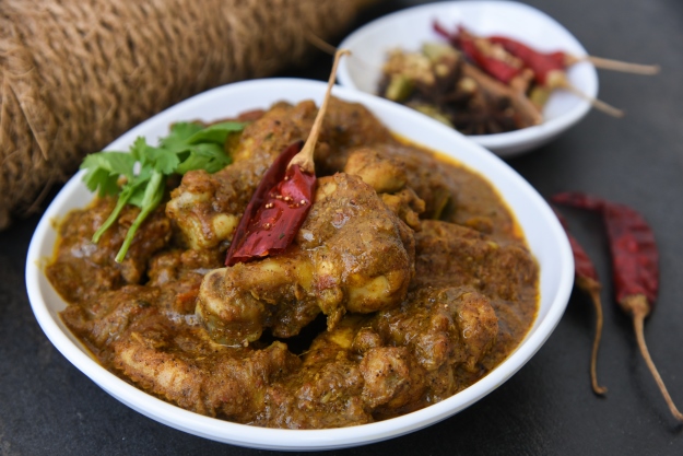 Spicy kolhapuri chicken