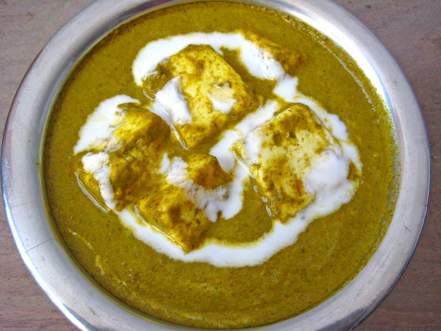 Palak paneer Indian food