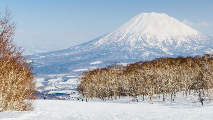 Ski slopes with Mount Yotei