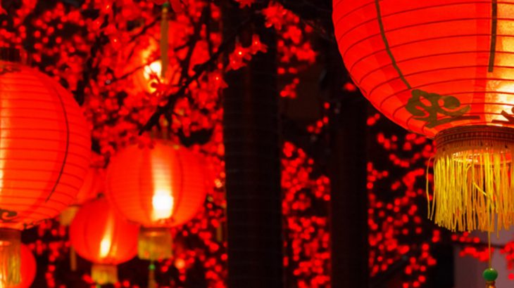 Red lanterns for Chinese New Year