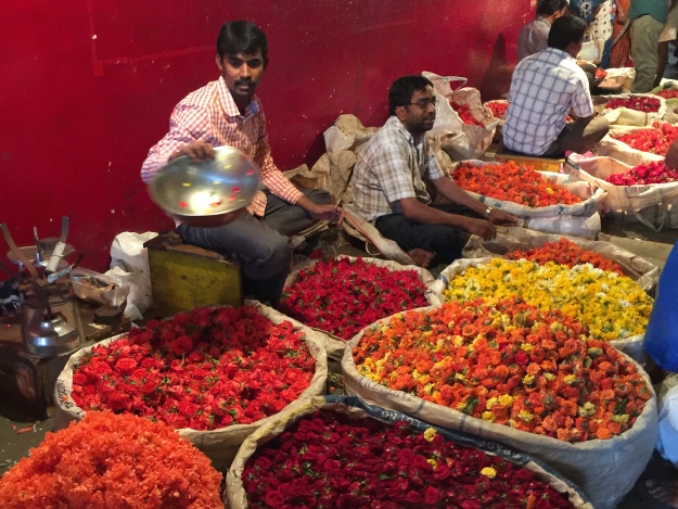 Flower market in Bangalore