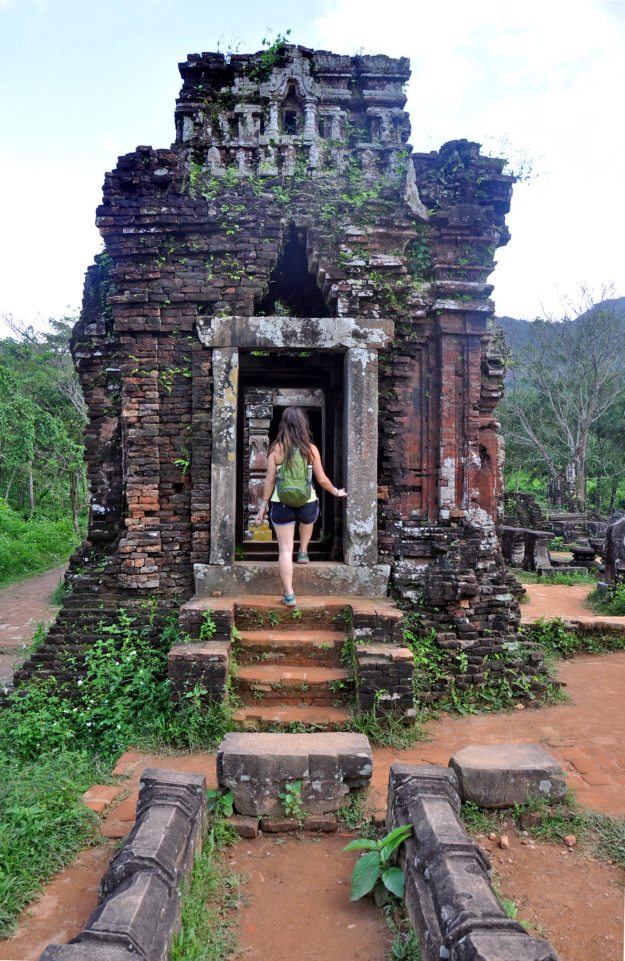 Two Wandering Soles at Mỹ Sơn temples