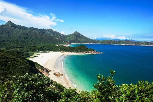 Tropical beaches near Hong Kong