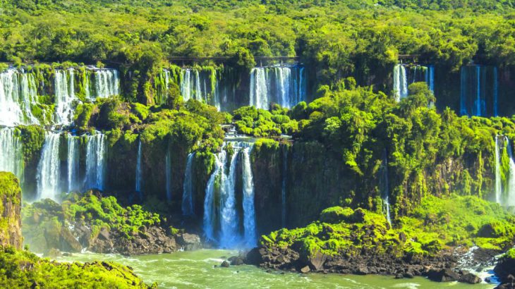 View over Iguacu Falls
