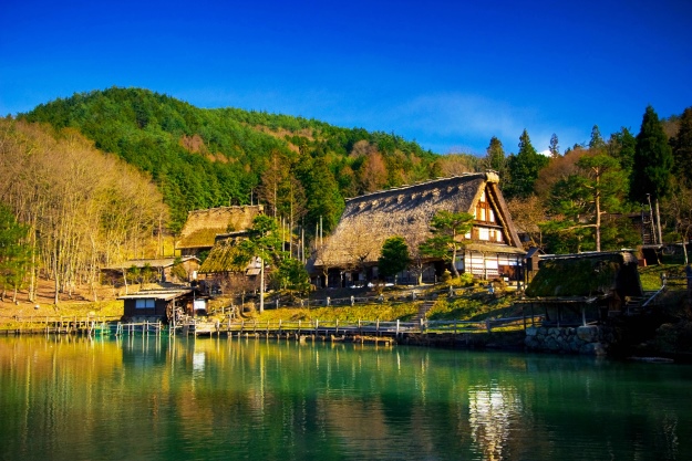 The ancient city of Takayama in Japan