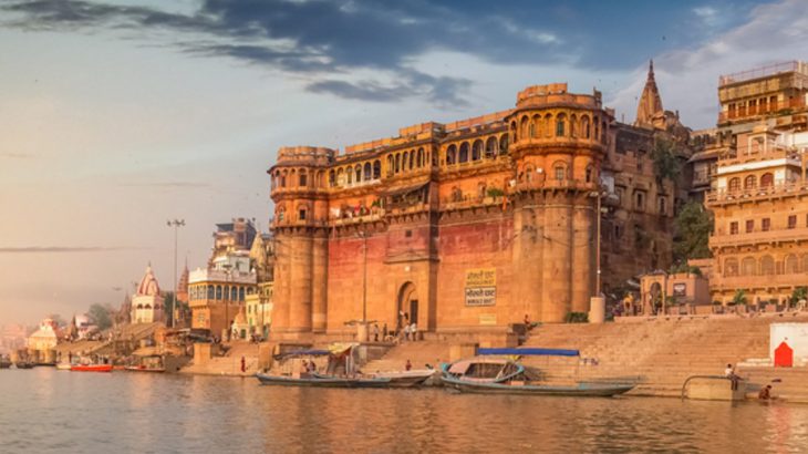 Boat on the Ganges in Varanasi