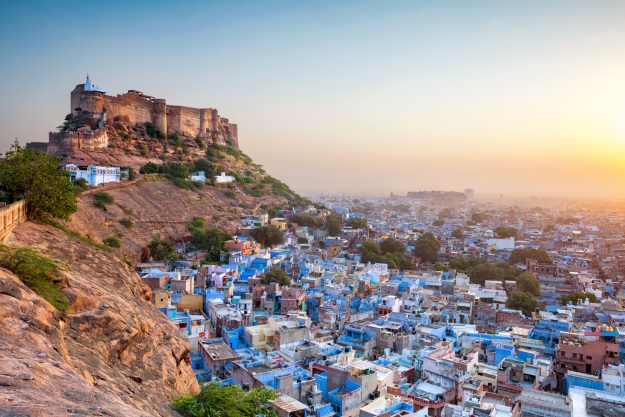 The blue city of Jodhpur India