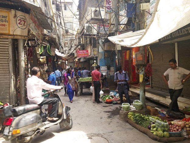 Chandni Chowk bazaar in Delhi India