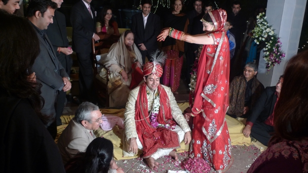 A Hindu wedding ceremony