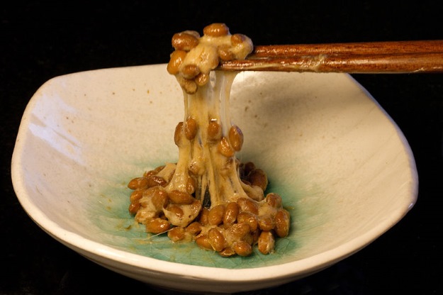 Fermented soy beans called natto