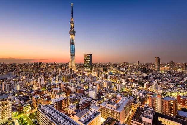 Tokyo at twilight