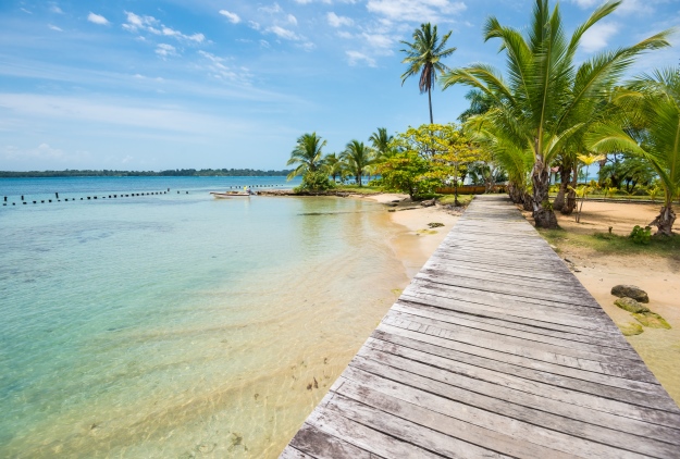 Caribbean beaches on Panama