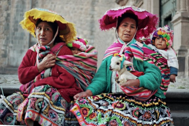 Women in traditional clothes, Cusco