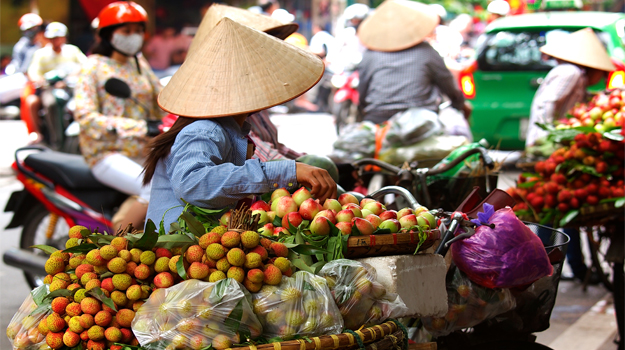 Street vendor in Saigon