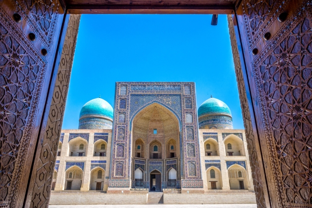 Colourful mosque in Bukhara