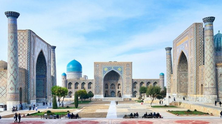 Architecture of in the UNESCO old centre of Samarkand