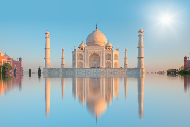 The Taj Mahal in India 