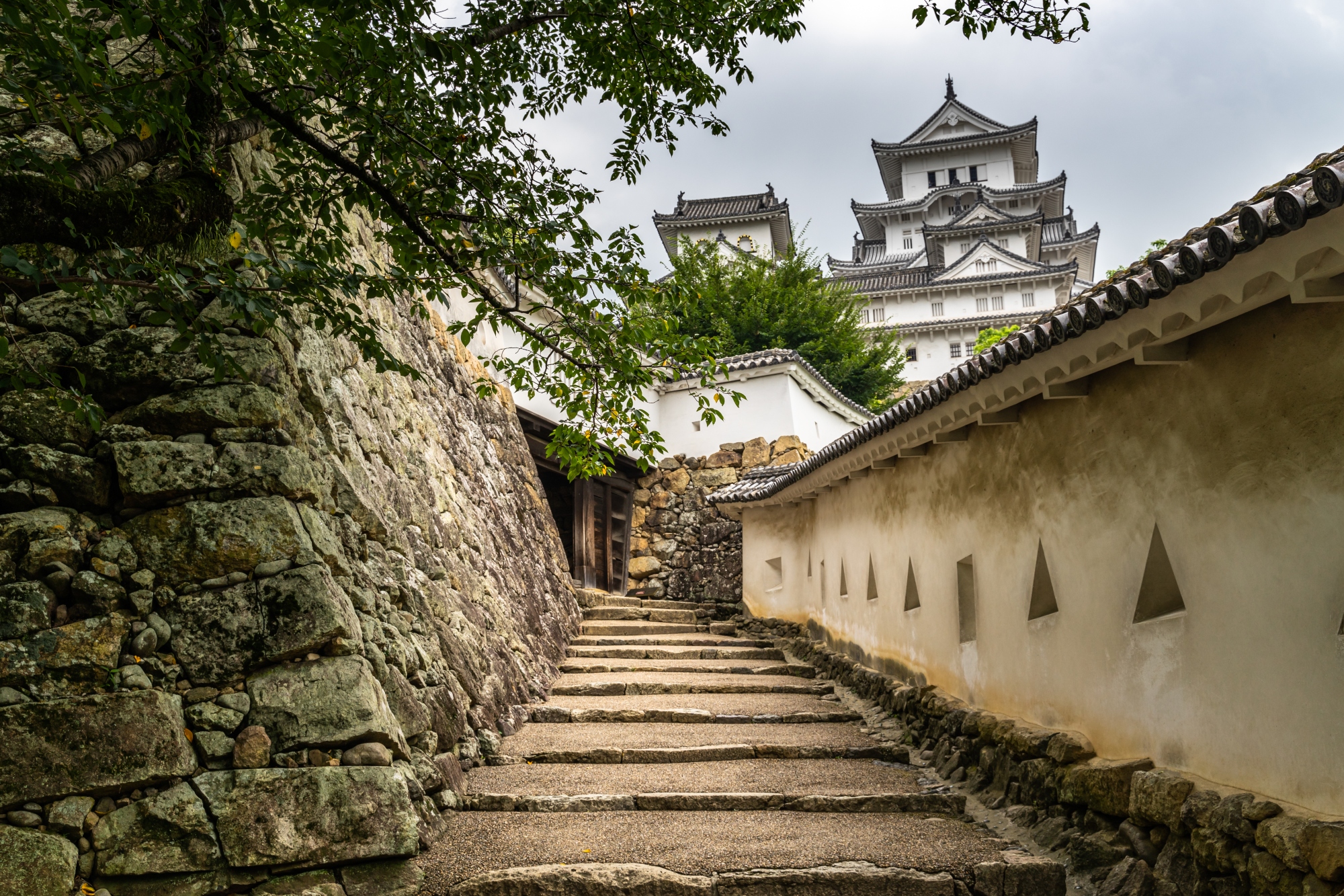 Spotlight On Himeji Castle, Japan