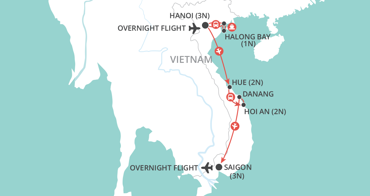 Vietnam Explorer map