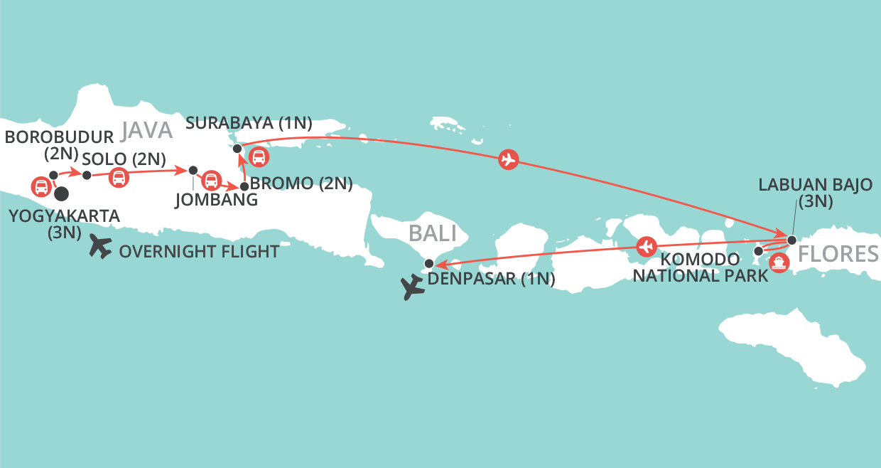 Incredible Indonesia map