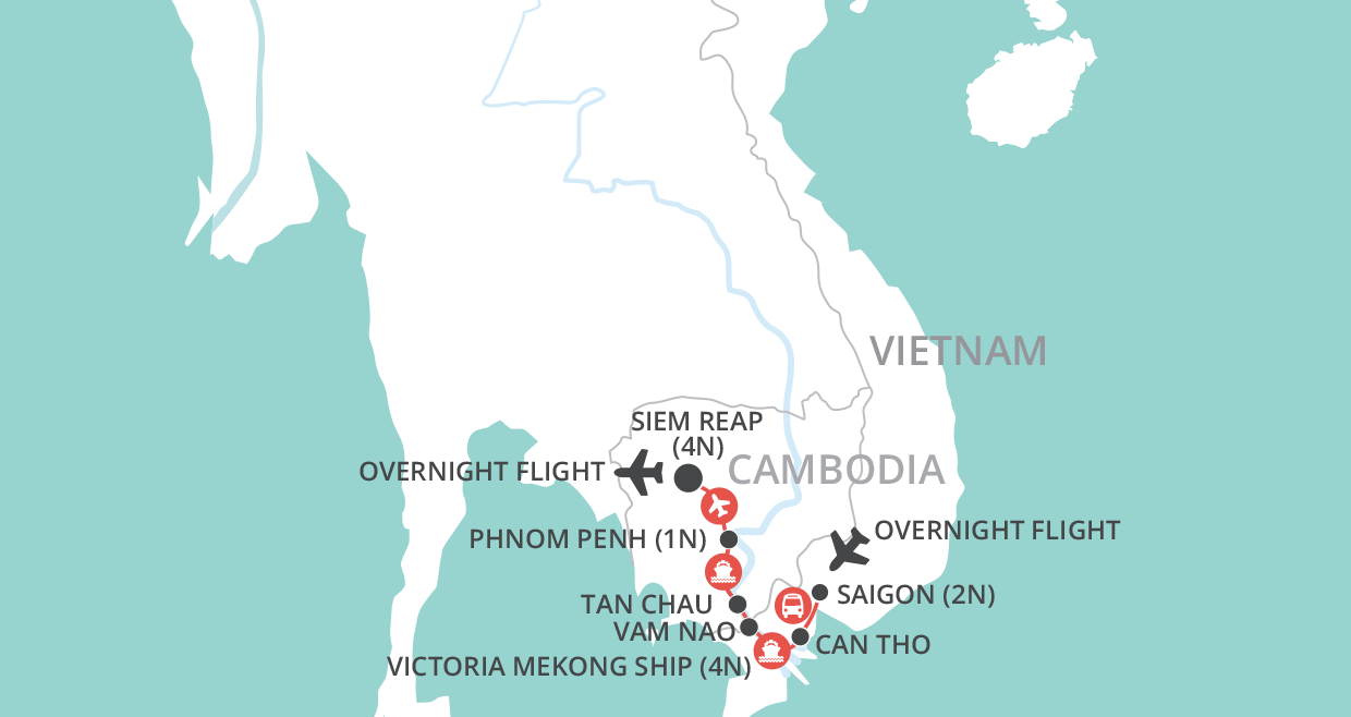 A Mekong Experience map