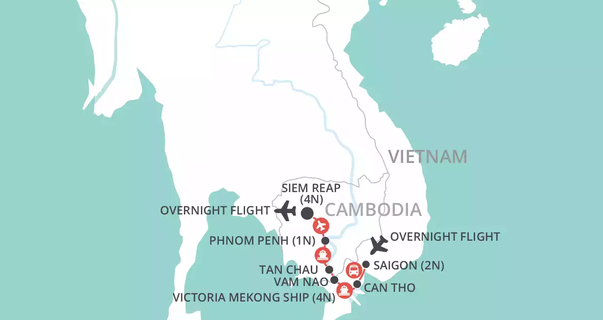 A Mekong Experience map