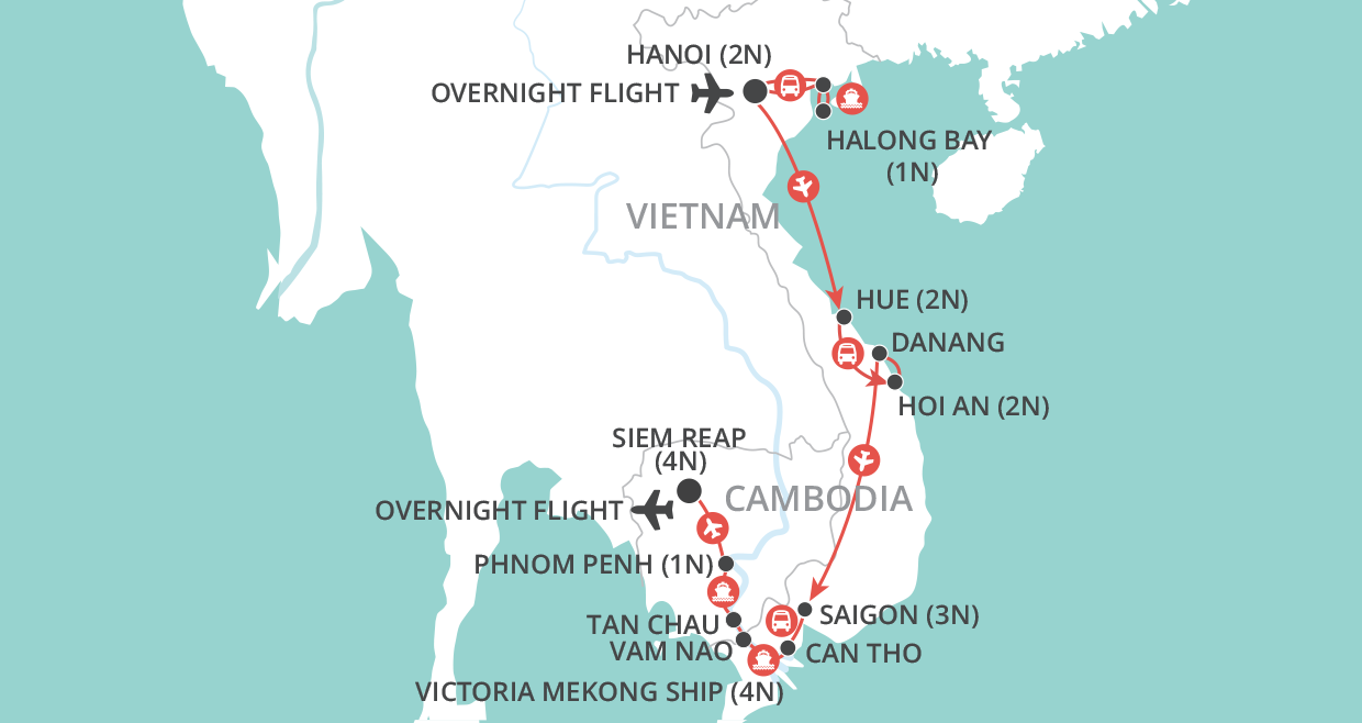 Mekong Explorer map